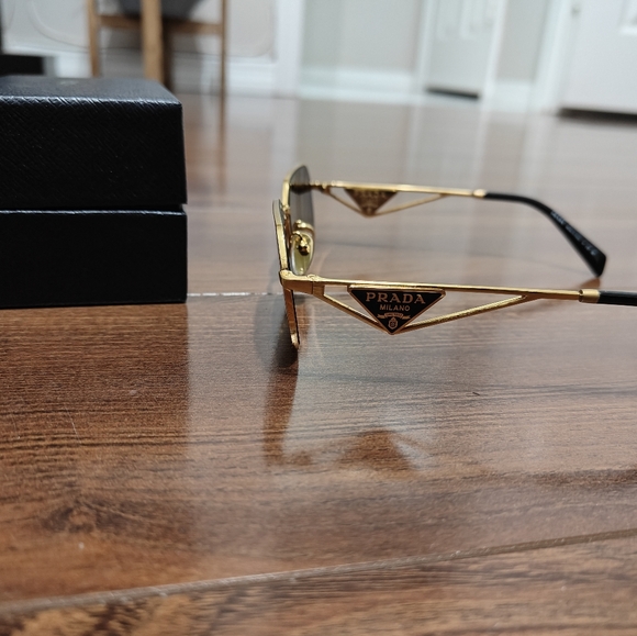 New Prada PR A51S58-X 58mm Rectangle Irregular Sunglasses - Picture 2 of 7